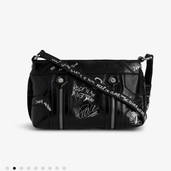 Zadig & Voltaire Sunny Mood Graffiti bag, used once like-new - Picture 3 of 15